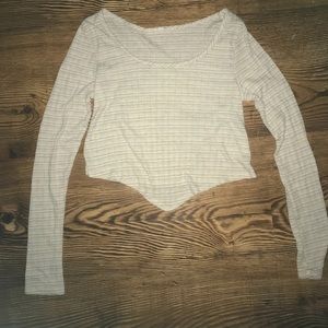 Long sleeve crop top